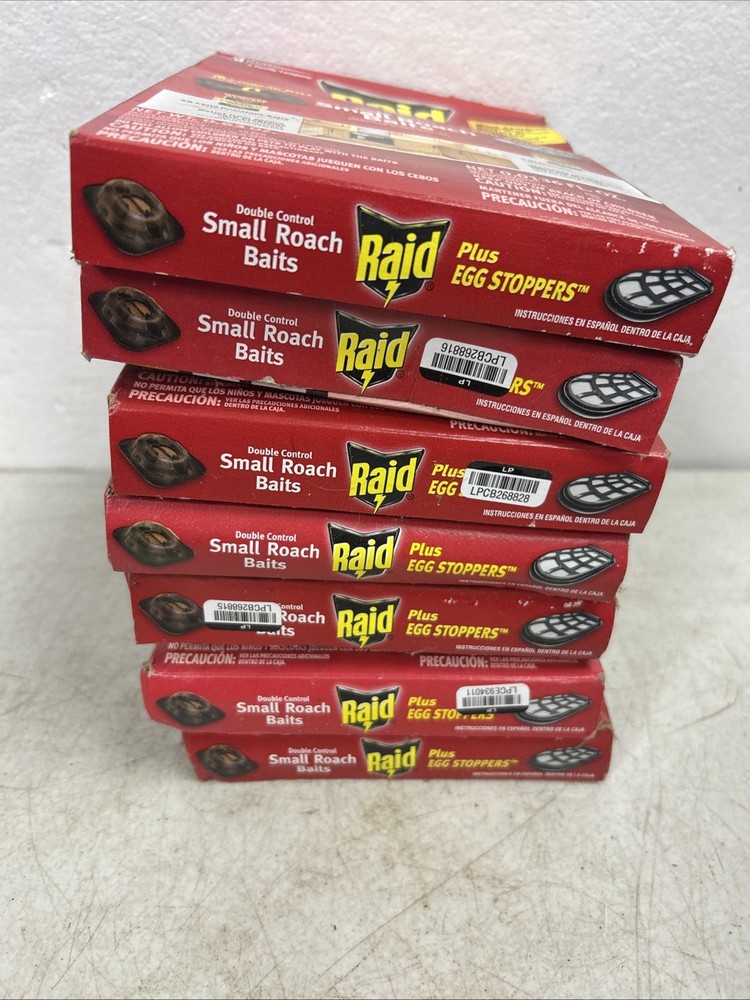 Raid Small Roach Baits And Egg Killer 84 Baits And 21 Egg Stoppers