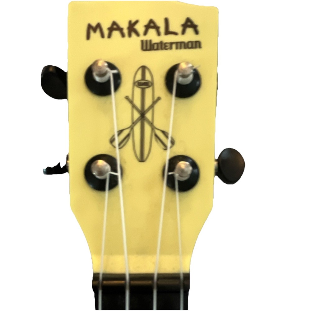 Makala Waterman Soprano Ukulele 4-String Gloss Yellow & Black Standard