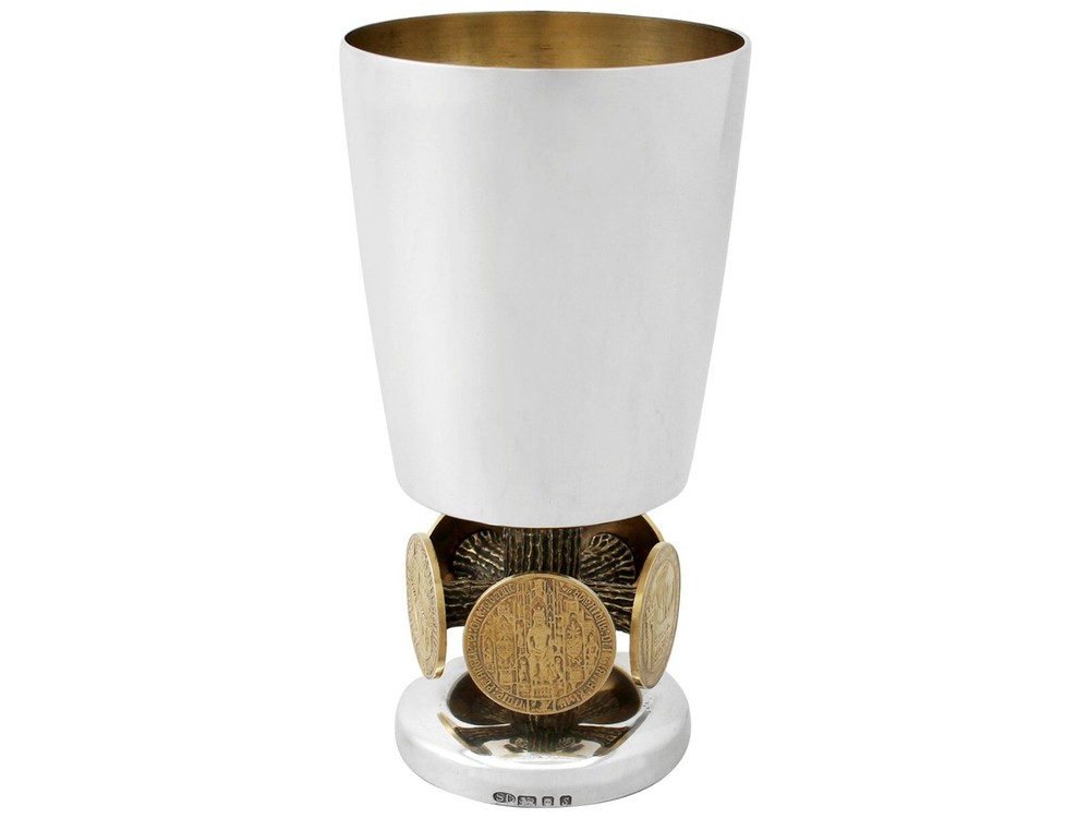Sterling Silver Goblet by Stuart Devlin - Vintage Elizabeth II