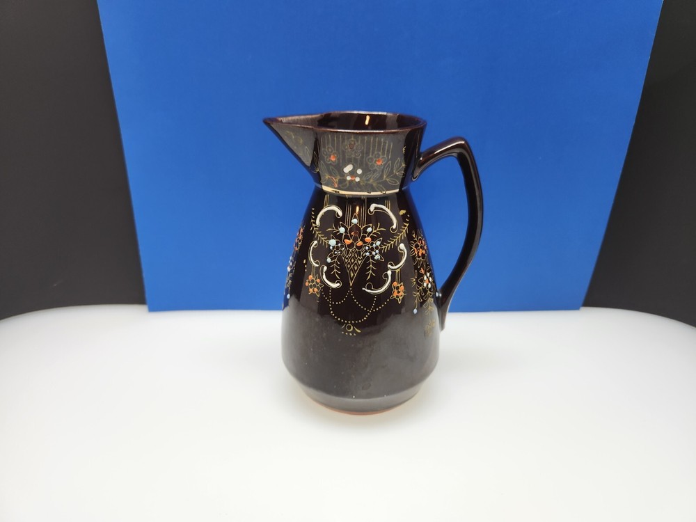 Vintage Stoneware Ceramic Pitcher Japan