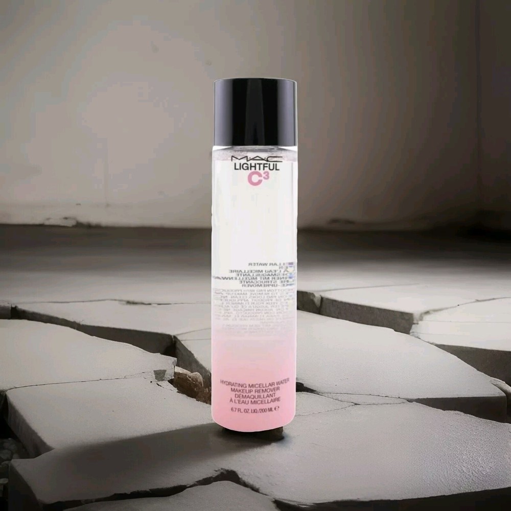 New MAC Lightful C3 Hydrating Micellar Water Makeup Remover 6.7 fl oz