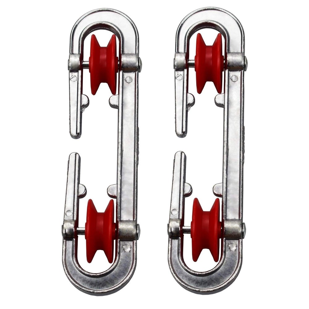 Plastic Aluminum Clothesline Separator Spreader Pulley for Long Clothesline a...