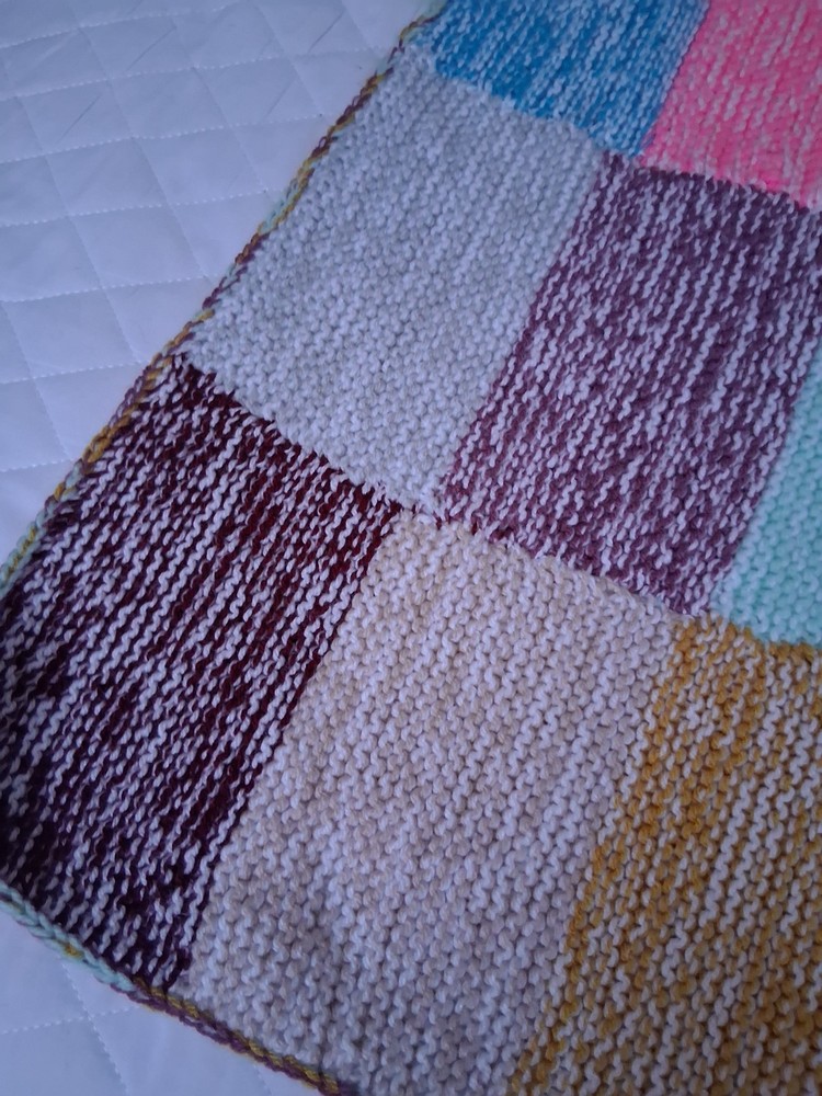 HANDKNITTED BLANKETS MULTICOLOURED BRAND NEW