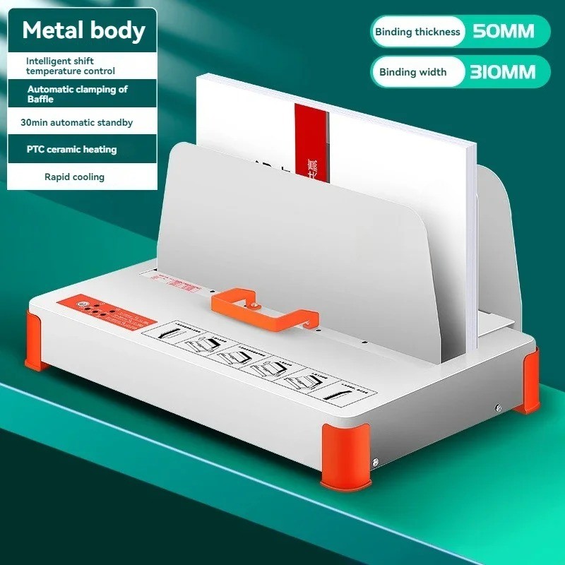 500 Hot Melt Binding Machine Fully Automatic Hole-Free Perfect Binding Machine