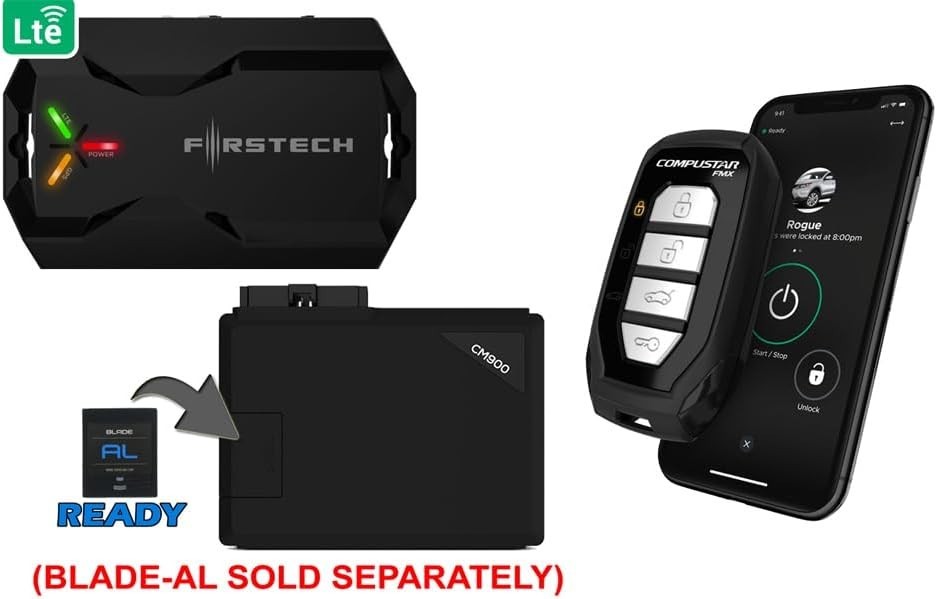 S 4-Button 2-Way, 3000' Remote Start System w/Drone X1LTE