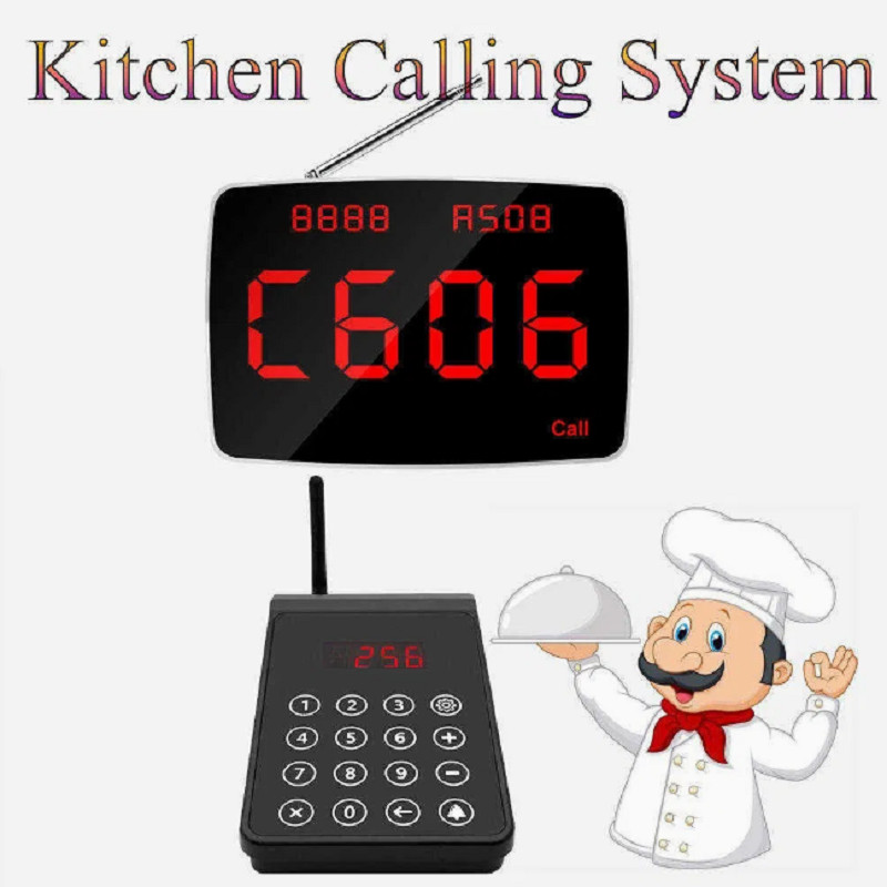 New Wireless Touch Keyboard Transmitter for Restaurant Pagers Waiter Service