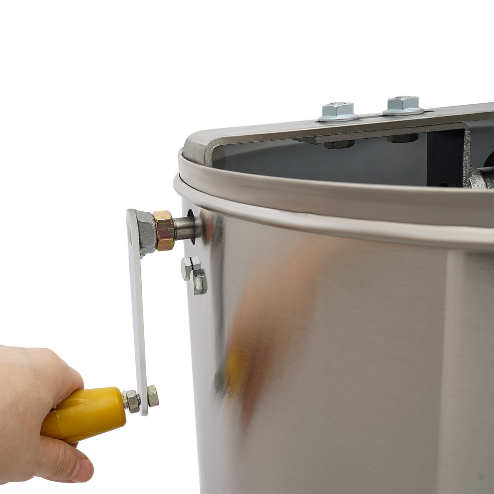 Manual 2 Frame Honey Extractor - Durable Stainless Steel Design