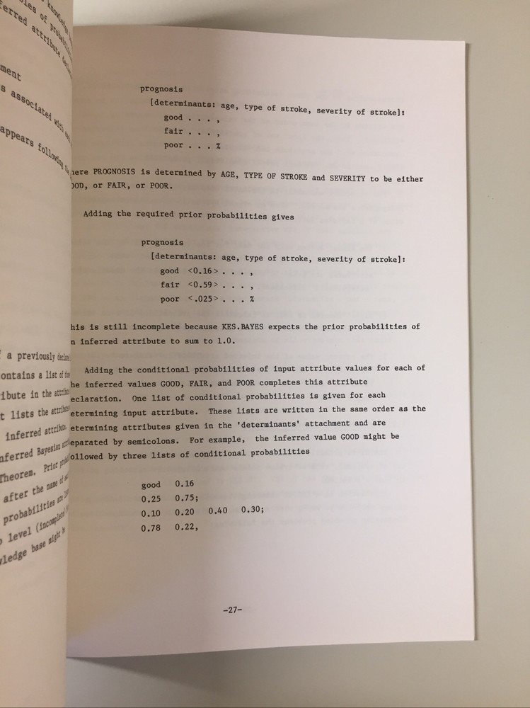 Vintage 84' SOFTWARE A&E KNOWLEDGE ENGINEERING SYSTEM General Description Manual