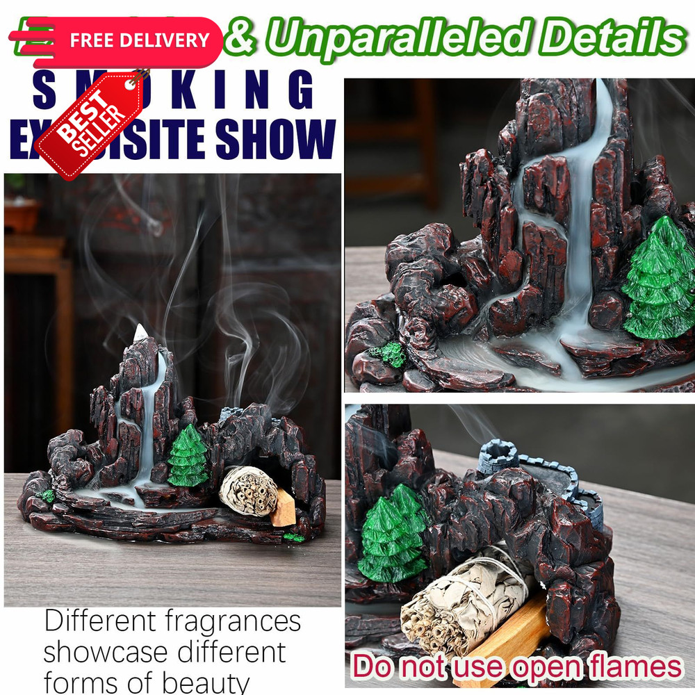 Zvaiuk Mountain Waterfall Incense Burner，Backfall Burner