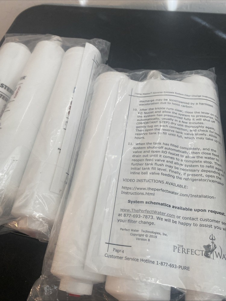 Home Master ISetTMFe8-A Iron w/ Artesian Upgrade Filter Change Set Lot Of 2