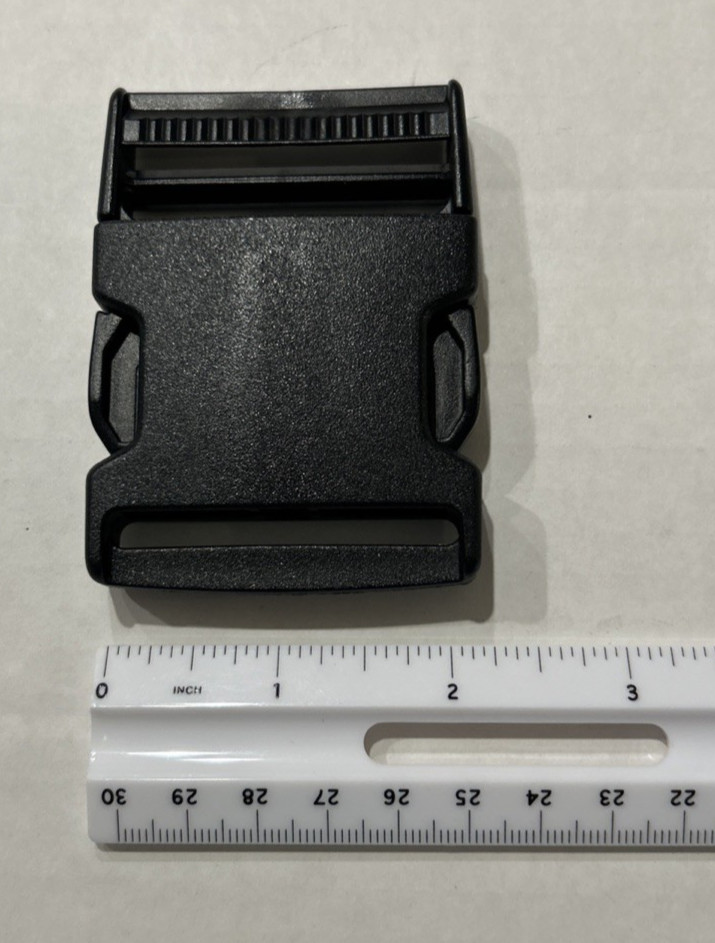 Large 2” plastic heavy duty quick connect release buckle clasp strap closure