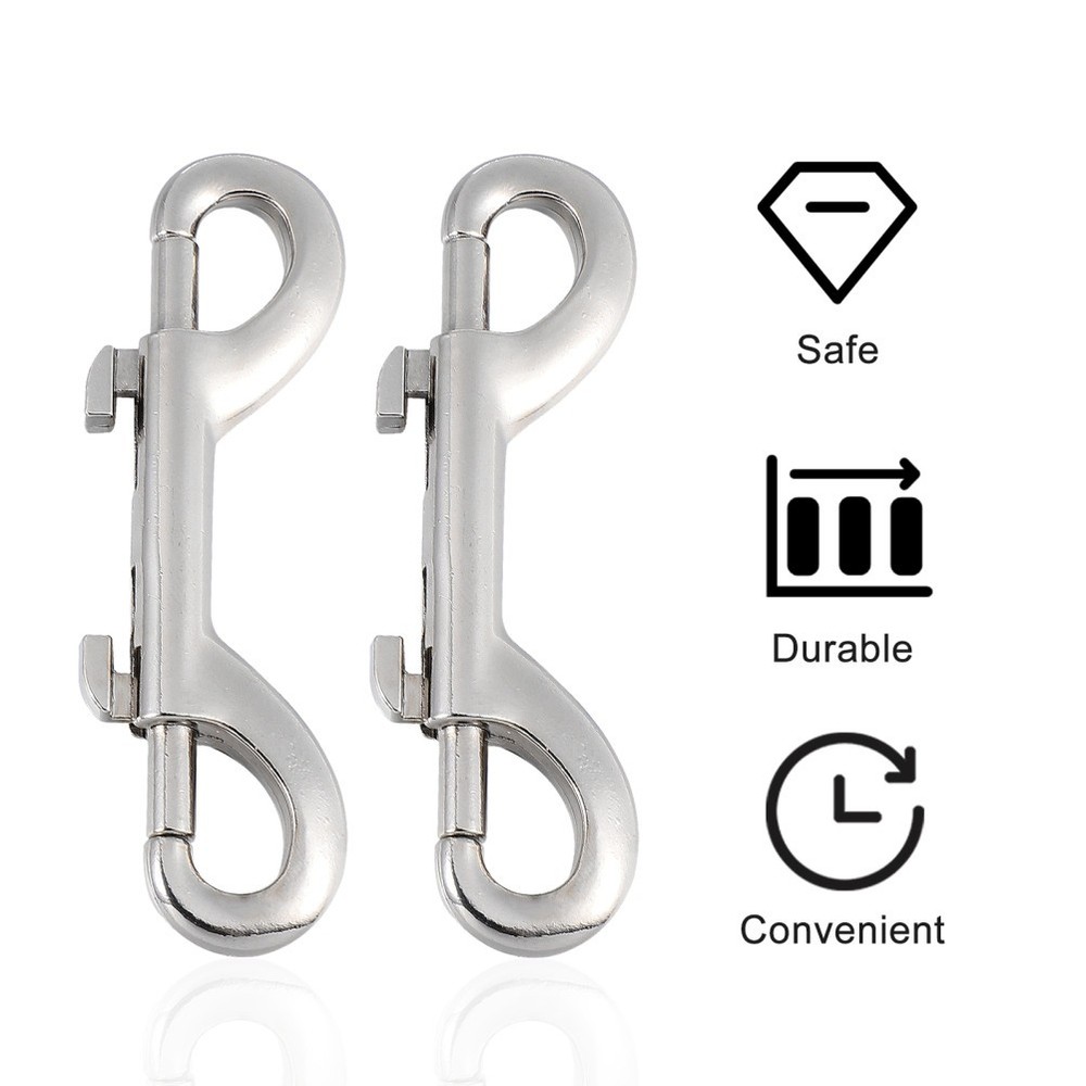 Double Ended Trigger Hook Set 4 Pcs Metal Snap Hooks for Ropes