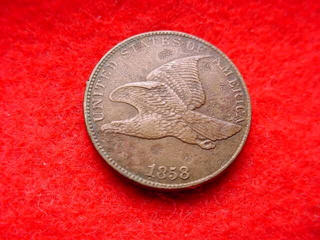 1858 FLYING EAGLE LARGE LETTERS CENT GREAT CENT!! #2