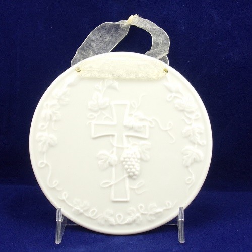 RUSS Porcelain Cross Communion Plaque