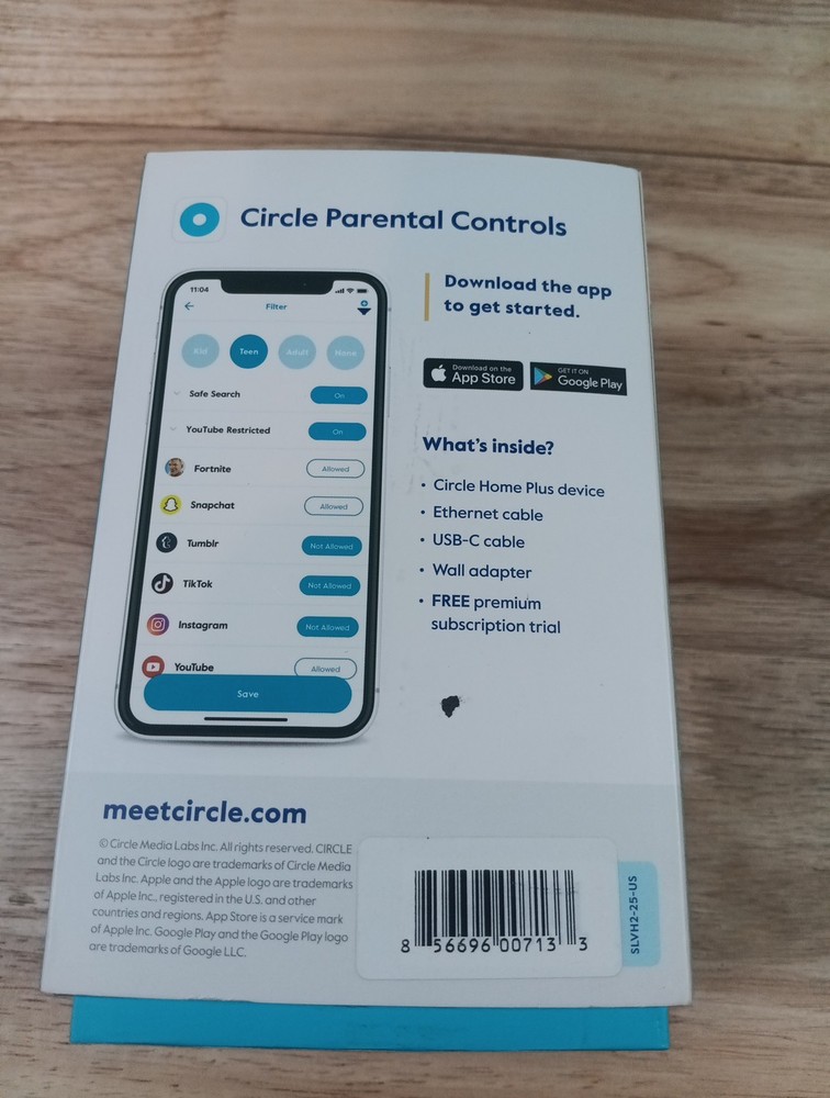 Circle Home Plus Parent Control Hub Device New Open Box