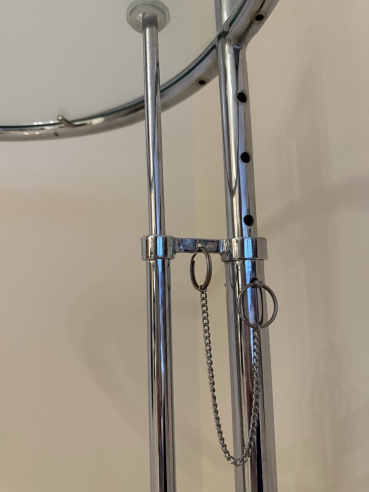 Eileen Grey Crome And Glass Side Table (attributed)