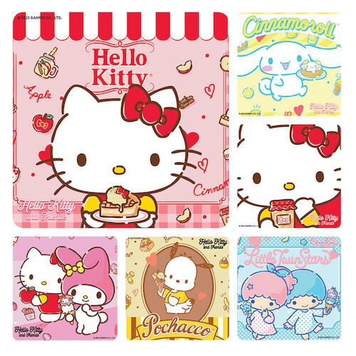 Assorted Stickers Hello Kitty Stickers, 100/Roll, PS750