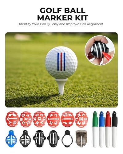 Complete Golf Accessories Set - Grip Trainer, Swing Aid, Hitting Mat & Ball Mark