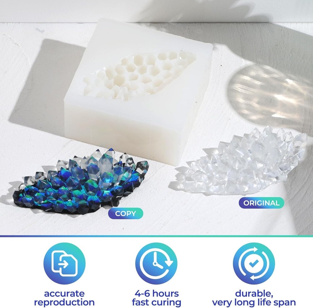 Clear Silicone Mold Making Kit - 140oz/1 Gallon