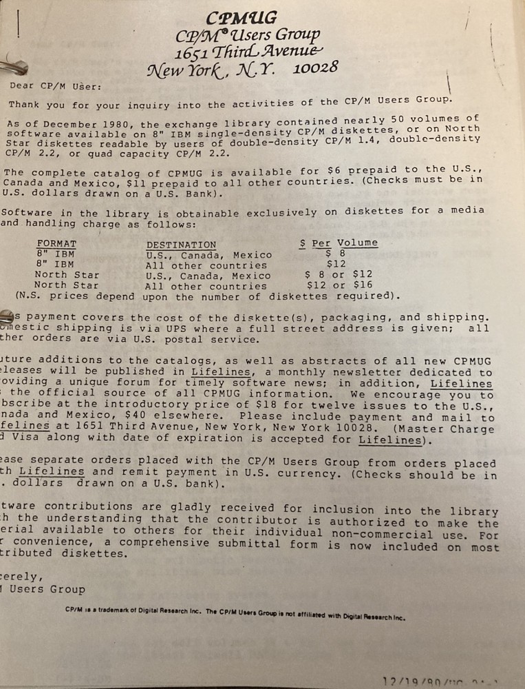 Digital Research CP/M operating system and utilities manuals (for S-100 systems)