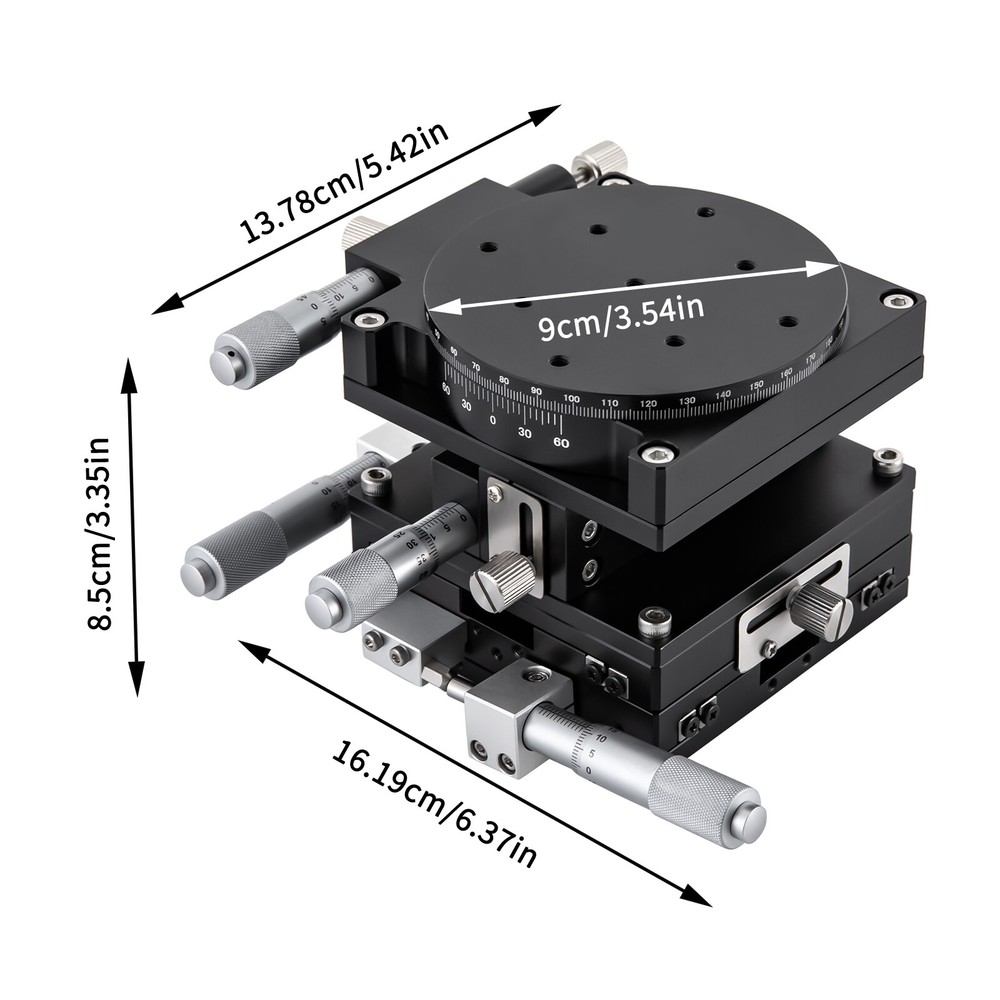 XYZR 4Axis Positioning Worktable Workbench Manual Linear Stage For Laser Engrave