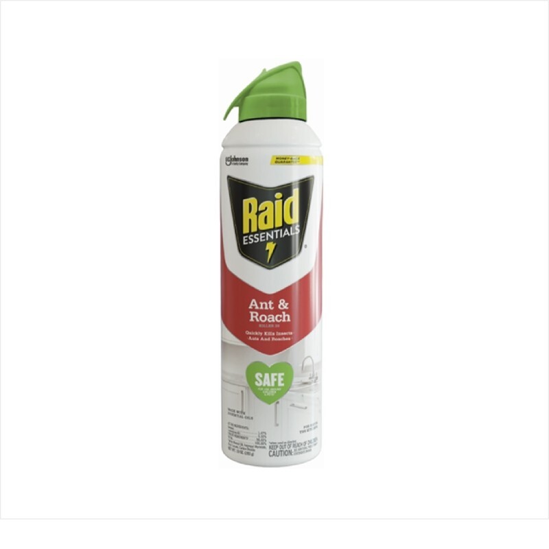 3 ~ Raid Essentials Organic Ant & Roach Killer Aerosol Spray Essential Oils 10oz