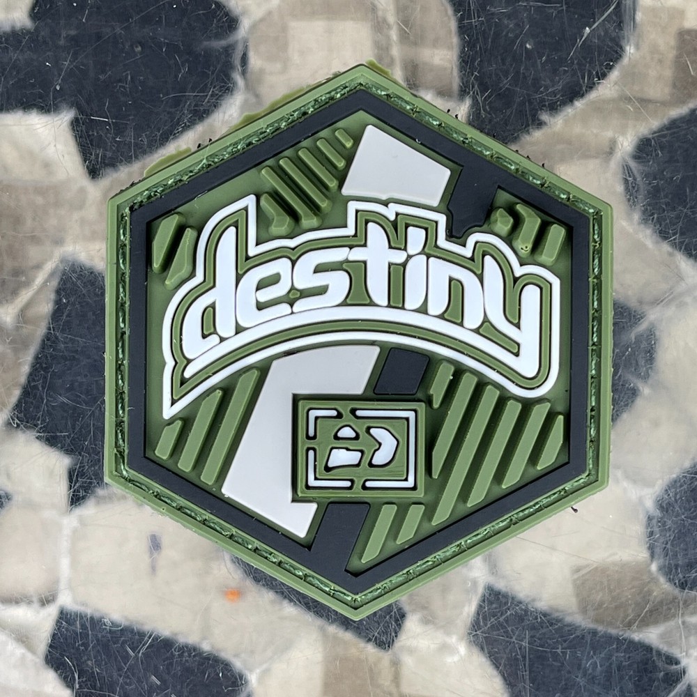 NEW Push Rubberized Patch - Destiny Olive