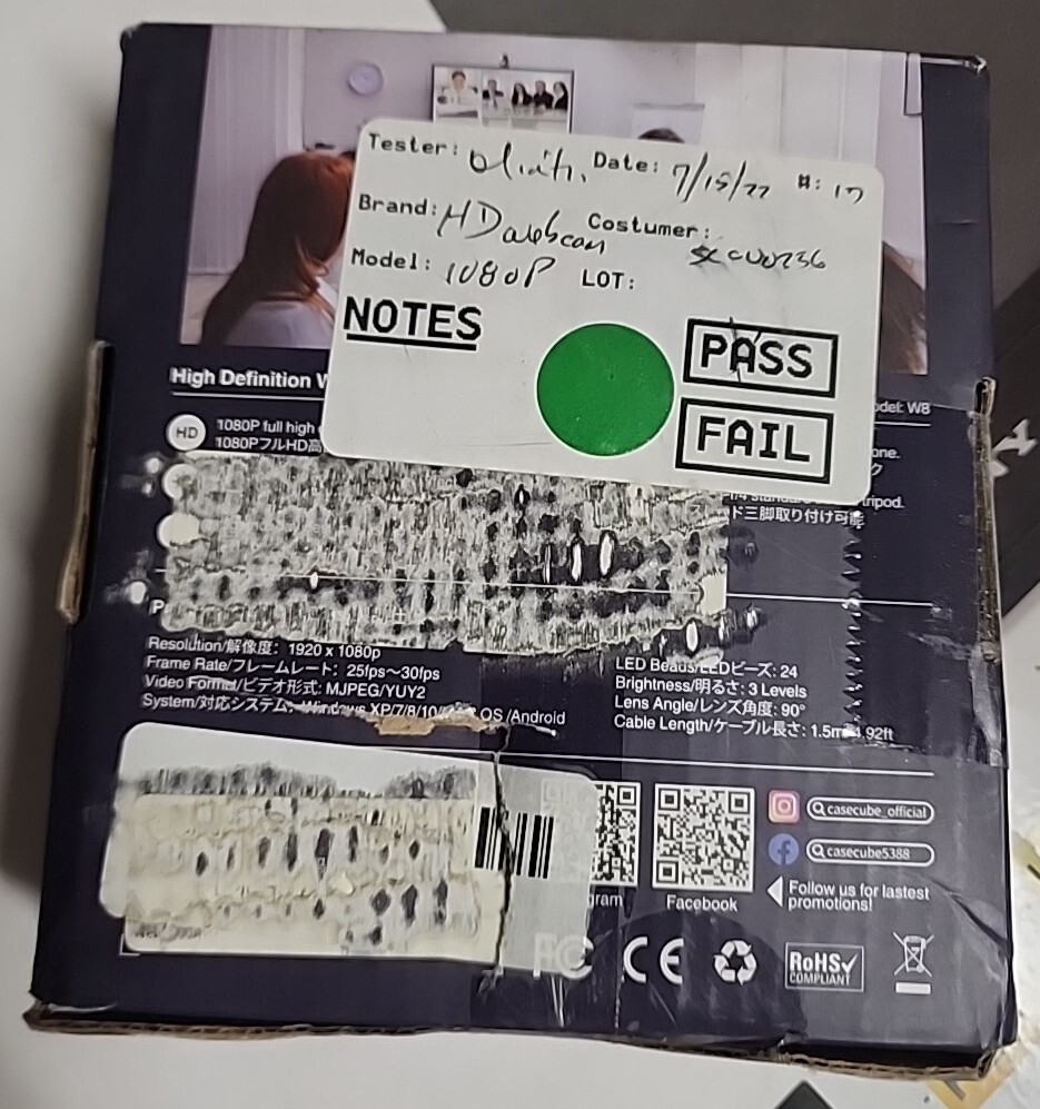 CaseCube HD Webcam with Ring Light