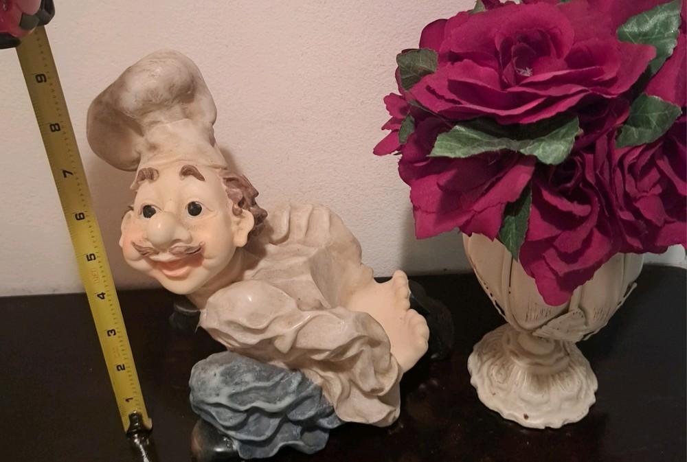 A Charming, Vintage Chef Wine Holder