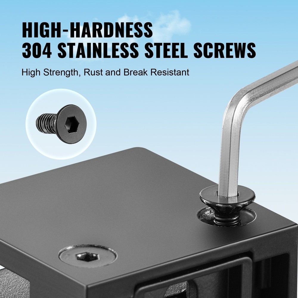 Adjustable Glass Panel Bracket 40 Pcs 304SS Mounting Clamp