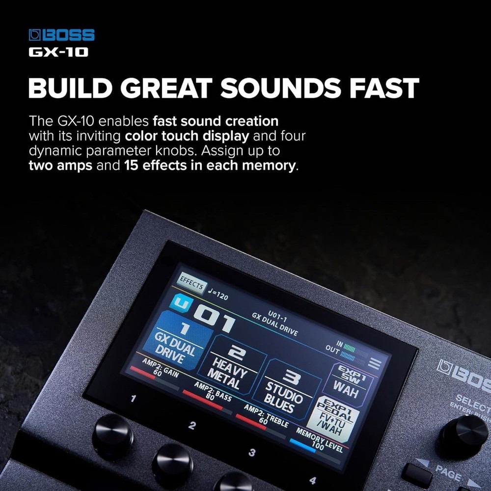 NEW Boss GX-10 Multi Effect Processor Guitar Pedal