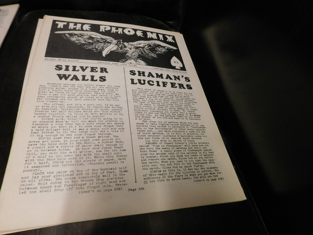 The Phoenix Magic Magazine For Magicians # 83