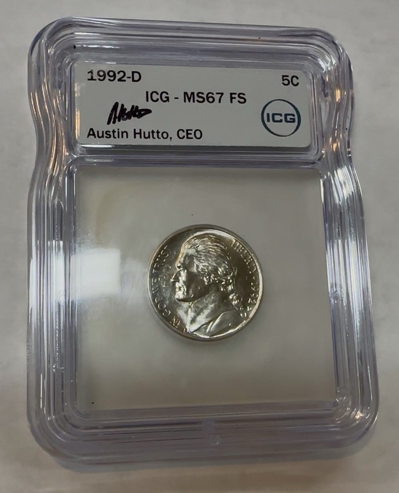 1992 D Jefferson Nickel MS67 FS