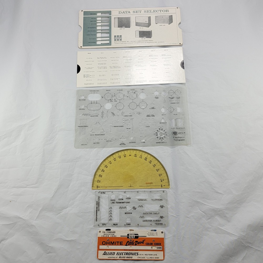 Rixon Data Set Selector Post Electronic Template Ohmite Little Devil Coder Vinta