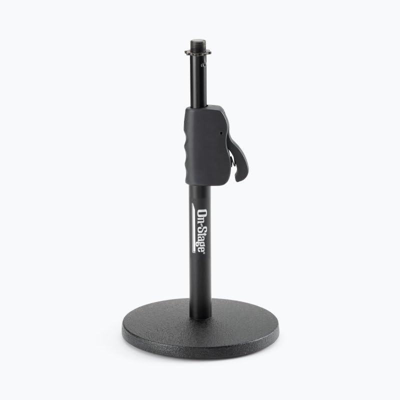 On-Stage DS7200QRB Quick-Release Adjustable Desktop Microphone Stand