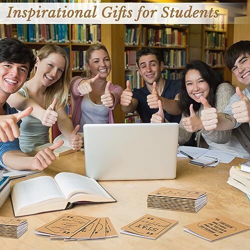 Pcs Inspirational Notepads Pocket Motivational Notebook Mini 30 Brown