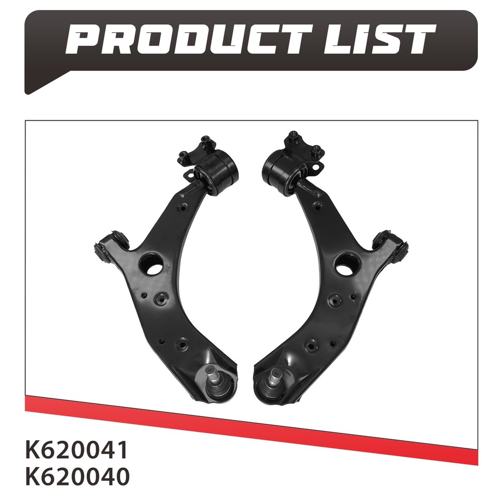 2x Front Lower Control Arms Suspension For 2004-2009 Mazda 3 2006-2017 Mazda 5