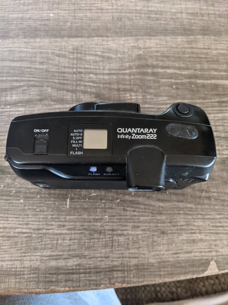 OLYMPUS INFINITY ZOOM 222 QUANTARAY POINT AND SHOOT 35mm CAMERA UNTESTED