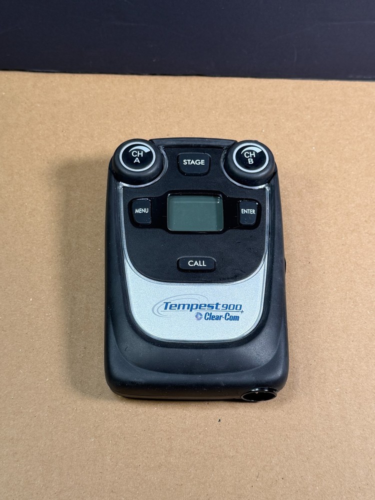Clear-Com Tempest 900 MHz 4-Channel Wireless Intercom Beltpack Ships Fast!