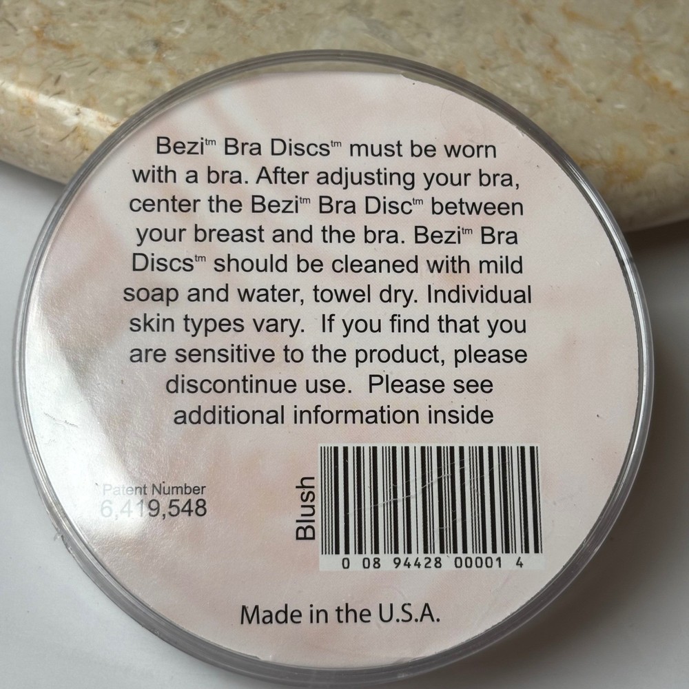 Bezi Bra Discs Blush Made in USA