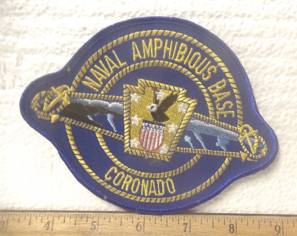 Large US Naval Amphibious Base - Coronado Embroidered Patch