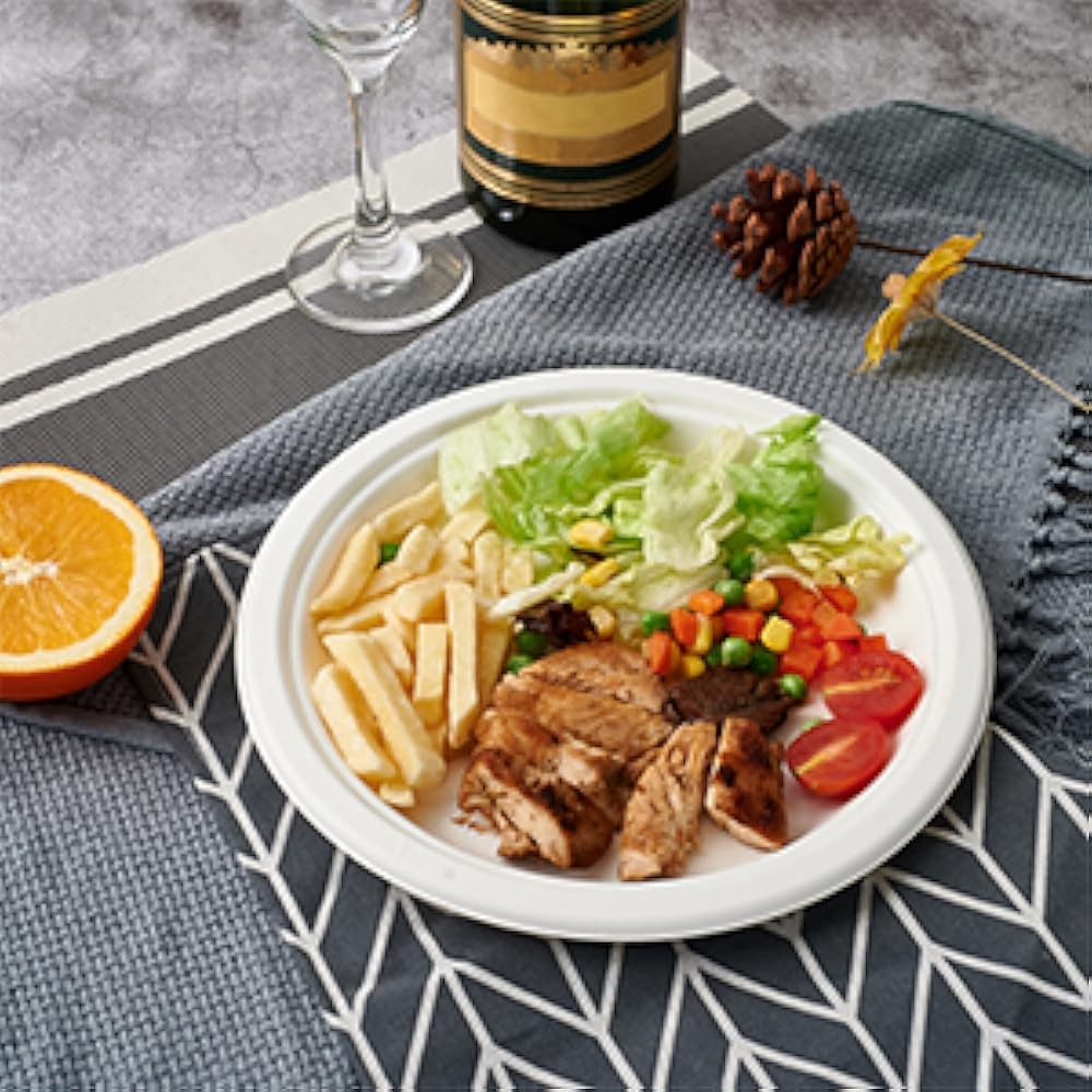 9 inch postable Paper Plates, Heavy Duty Disposable