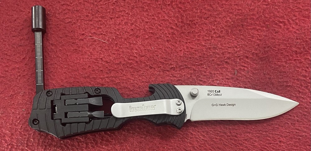 Kershaw 1920 Select Fire Pocket Knife G+G Hawk Design Multi Tool NIB
