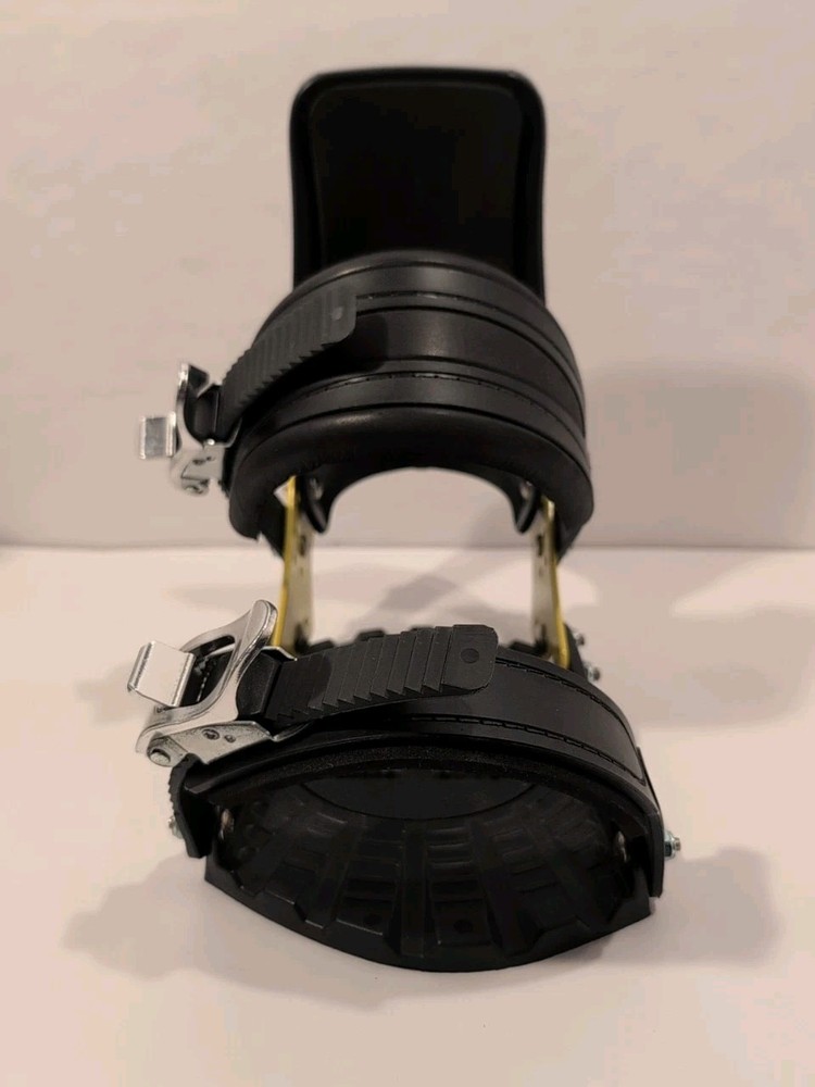 Technine Snowboard Bindings Size Small (Men’s 6–8) Black w/ Yellow – Adjustable