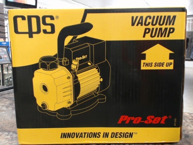 CPS PRO-SET 1 STAGE VACUUM PUMP (ASA058480)