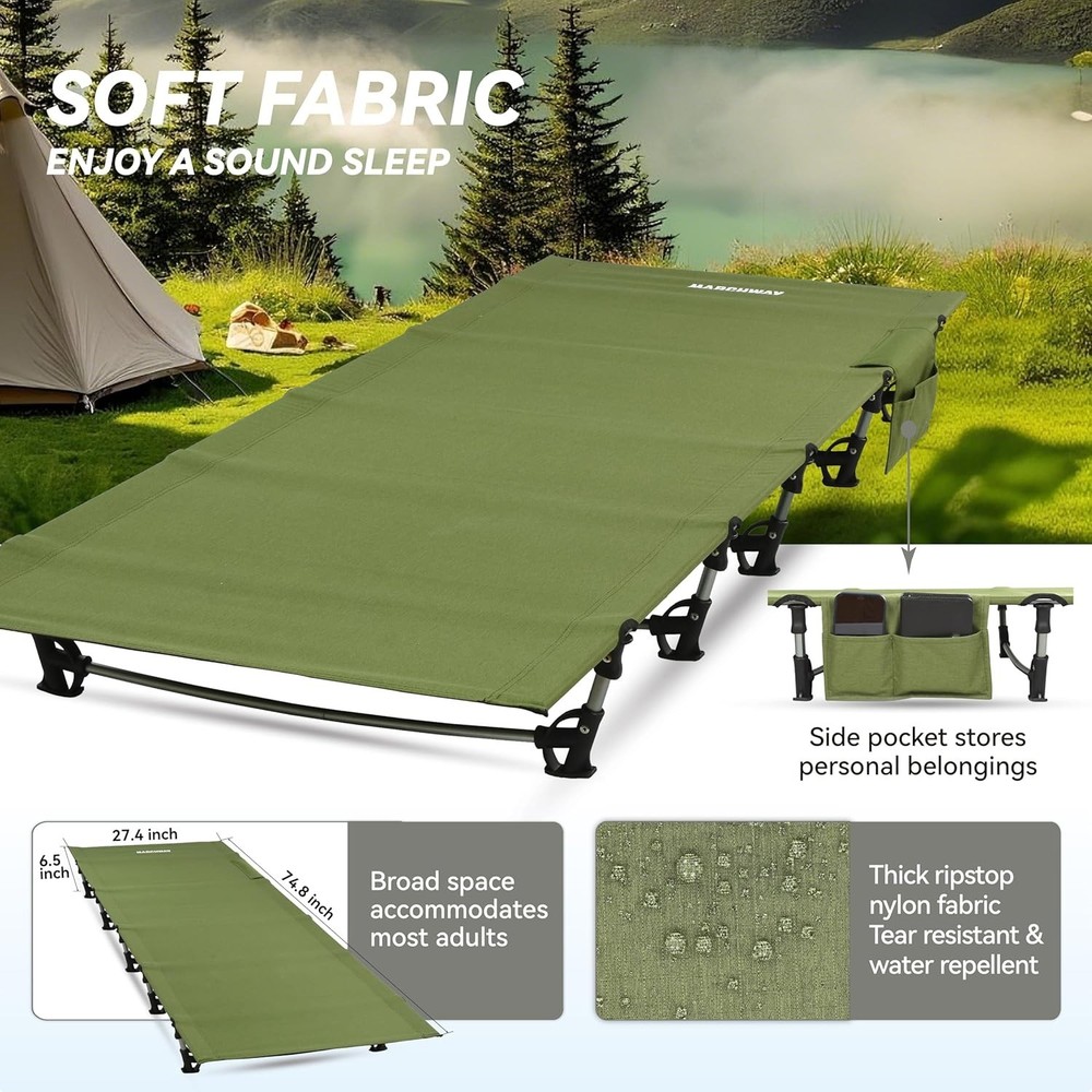 Easy Assembly Ultralight Camping Cot - Your Ultimate Portable Sleep Solution