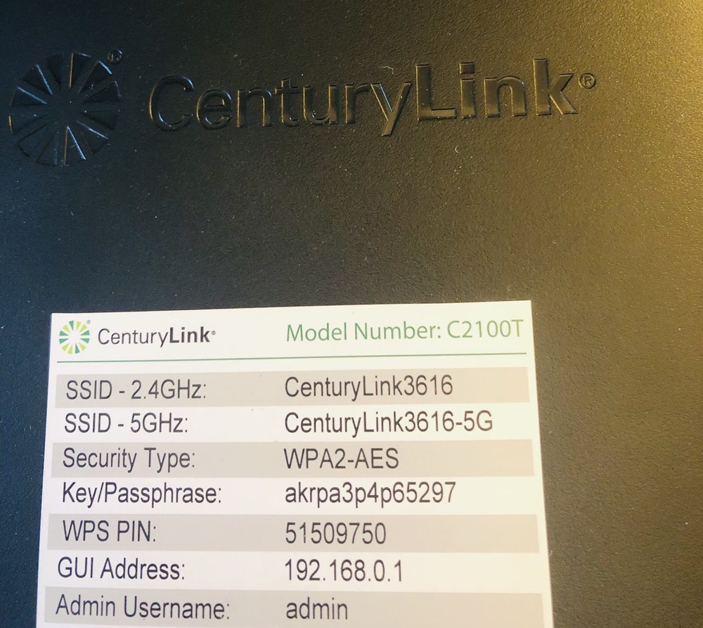 C2100T Century Link Technicolor Modem/Router - Open Box - Powers On