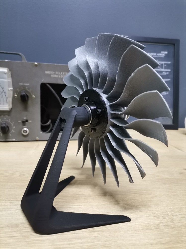 Jet Engine Turbo Fan Desk Decor