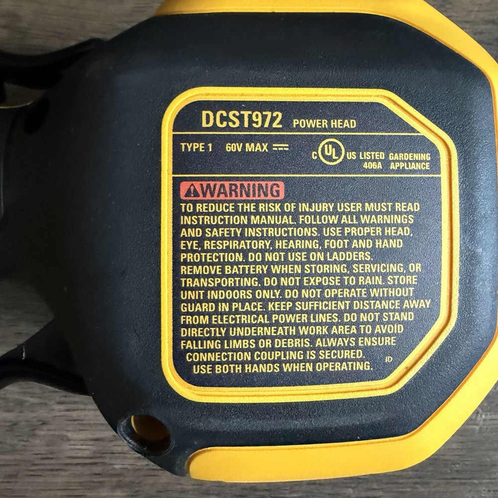 Dewalt Flexvolt 60V String Trimmer Cordless Brushless DCST972B Tool Only NWOB