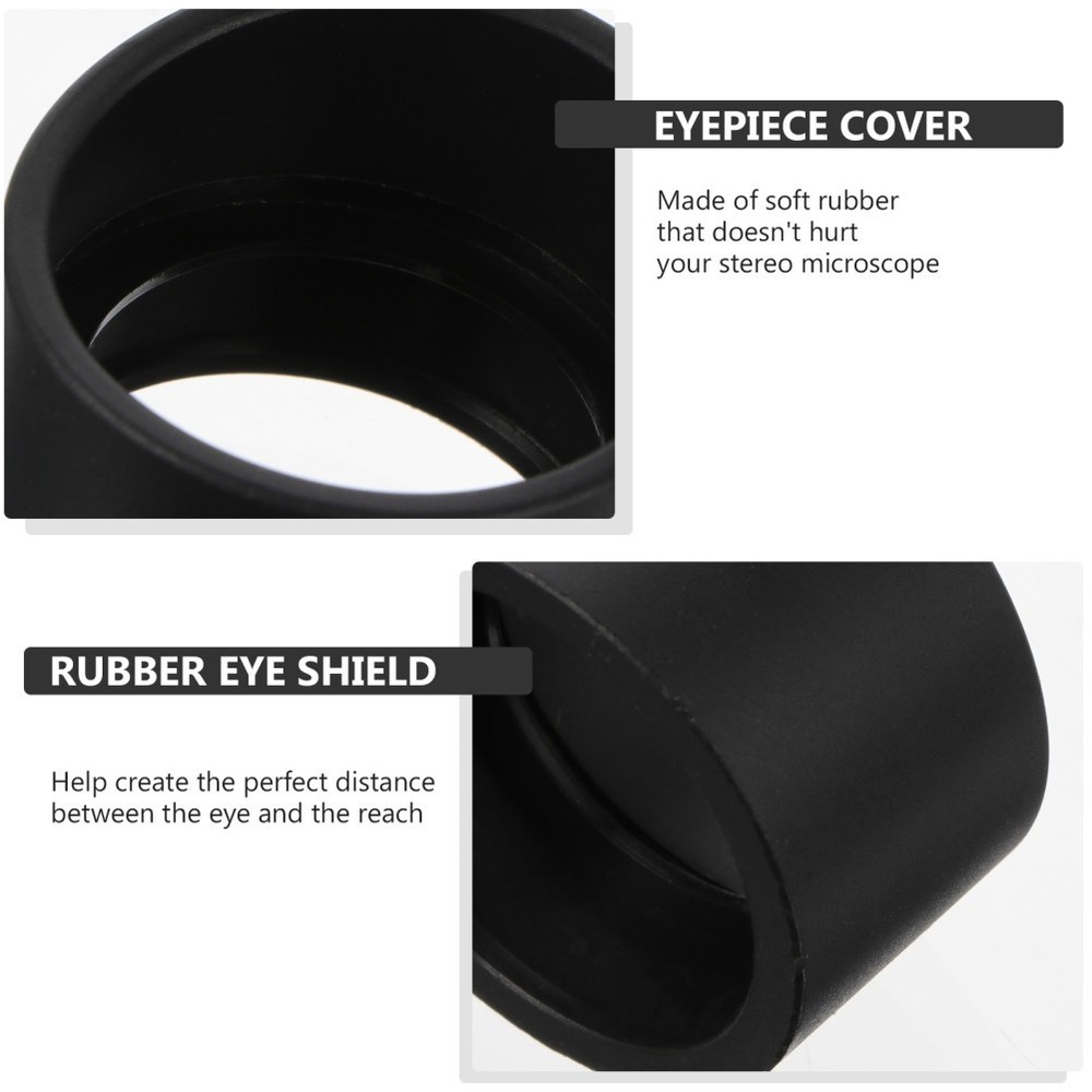 2 Pcs Rubber Eye Shield Eye Guards Cups Eyepiece Covers for Microscope